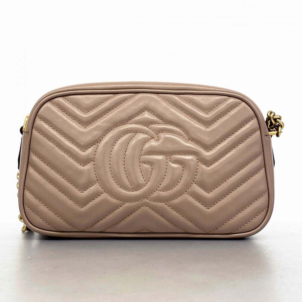 GUCCI Cream Leather GG Marmont Shoulder Bag - Picture 13 of 13